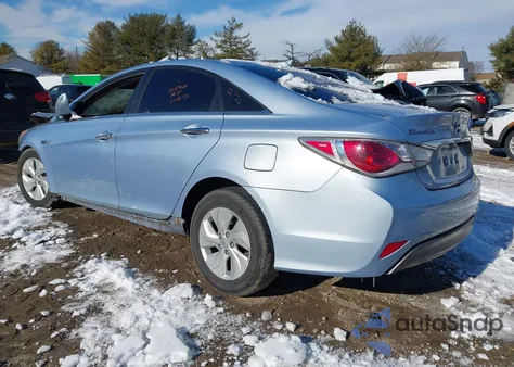 2013 Hyundai Sonata Hybrid из США, поврежденный, VIN KMHEC4A43DA077477